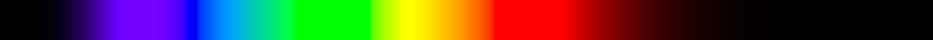 Visible spectrum rendered from the CIE 1964 10-degree CMFs with a 1964 10-degree D65 white reference, 360 to 830 nm