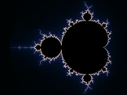 Mandelbrot set rendered with a Bezier color palette