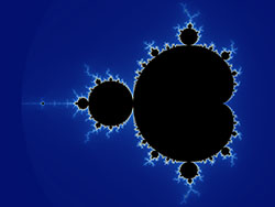 Mandelbrot set rendered with linear RGB interpolation