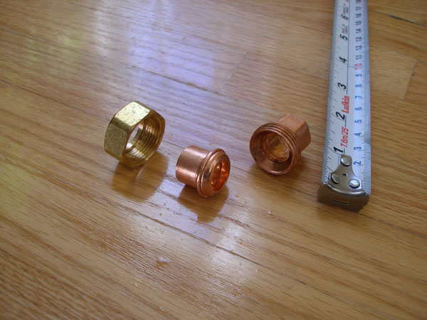 Re-makeable copper coupling separated into three pieces