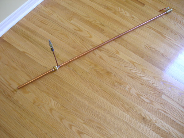 Finished Ranque-Hilsch effect tube, first view